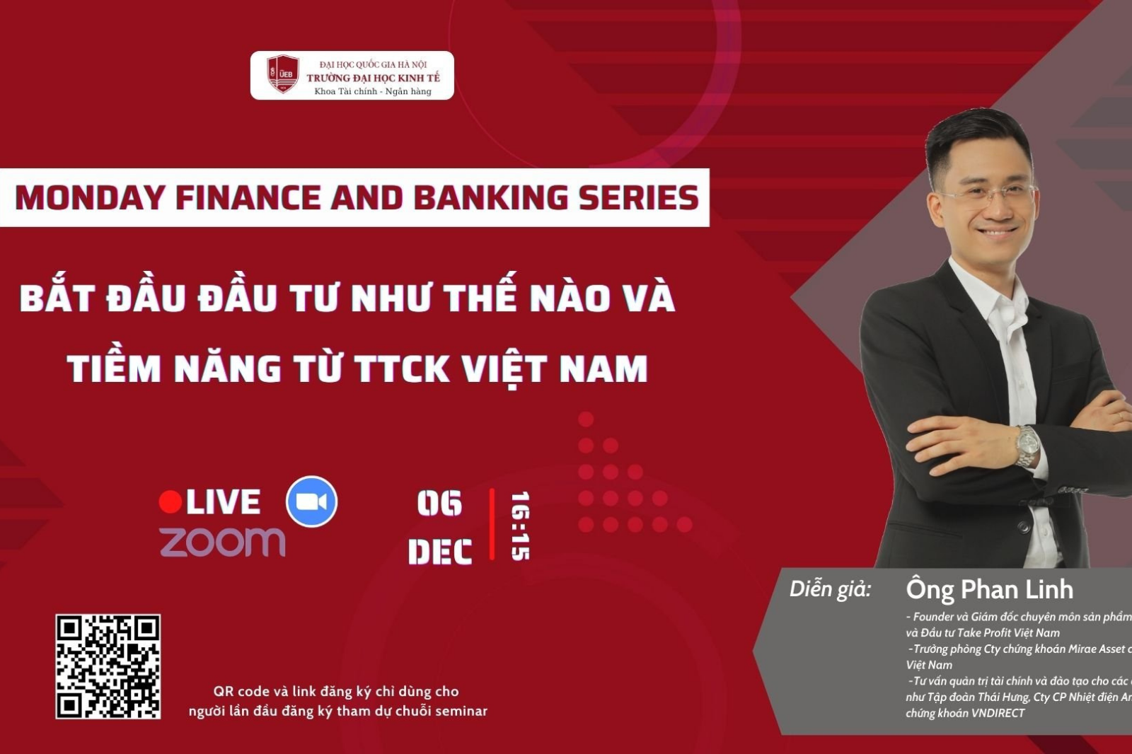 Monday Finance and Banking Series số 19 – Bắt đầu đầu tư như thế nào và tiềm năng từ Thị trường Chứng khoán Việt Nam