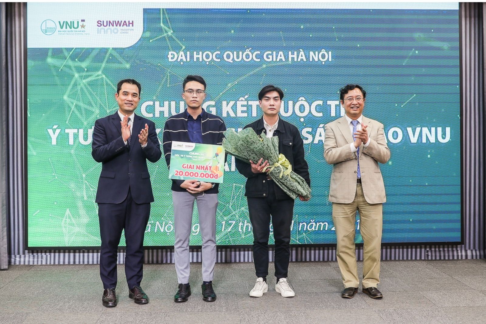 Đội Saleworks giành giải Nhất cuộc thi Ý tưởng Khởi nghiệp – Sáng tạo VNU năm 2021