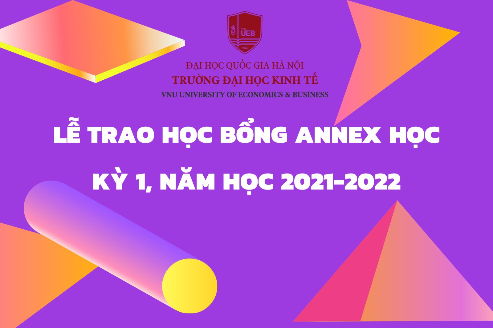 Lễ trao học bổng Annex học kỳ 1, năm học 2021-2022