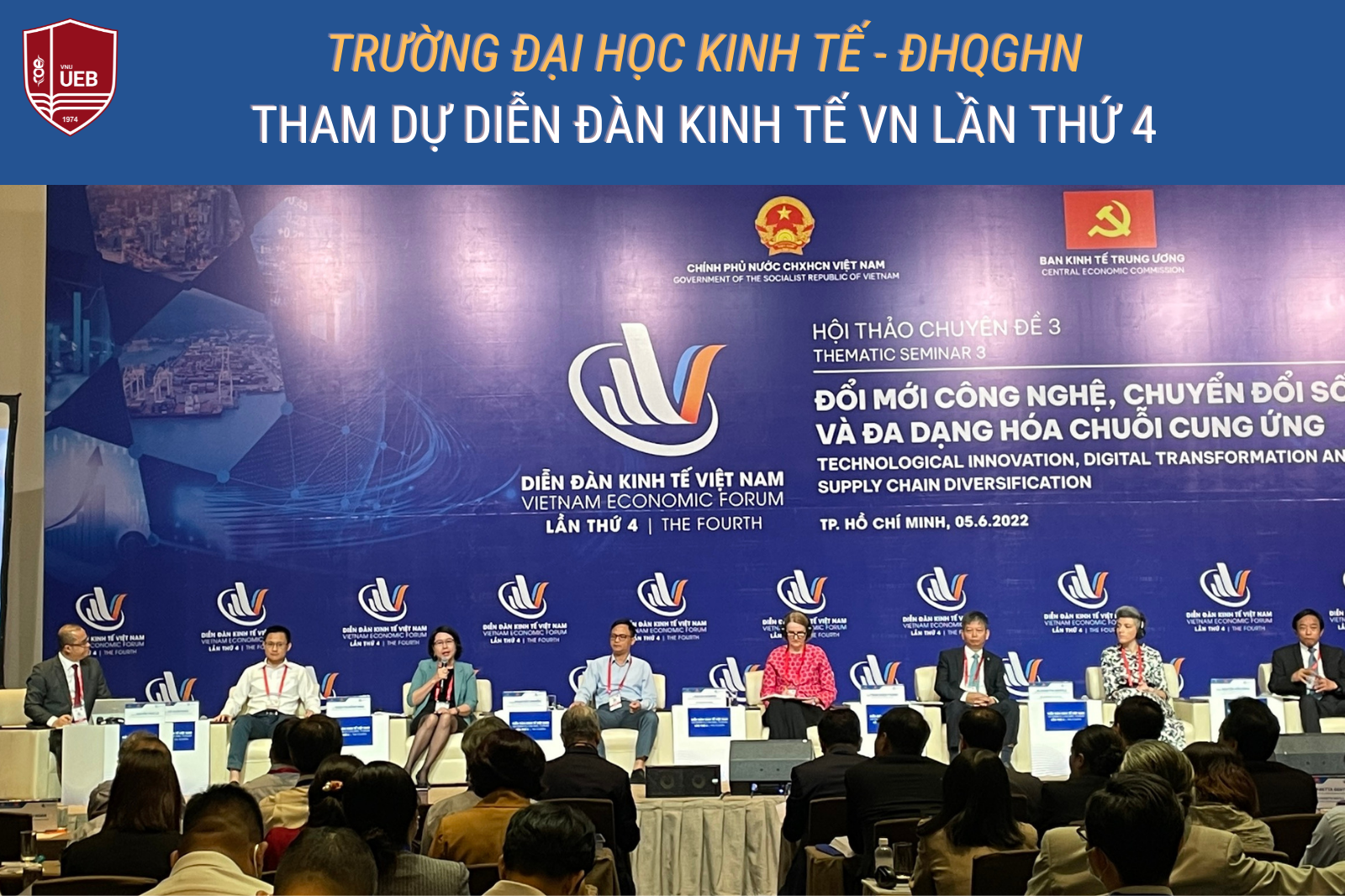 Trường Đại học Kinh tế - ĐHQGHN tham gia Diễn đàn Kinh tế Việt Nam lần thứ 4