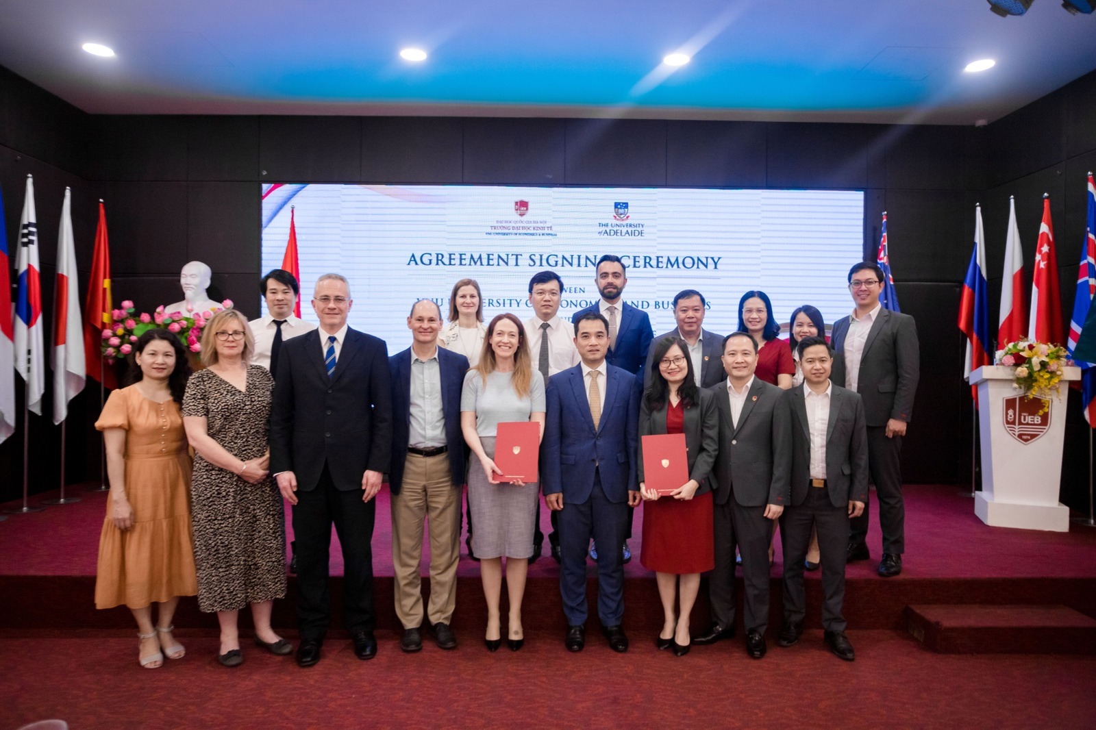 Trường Đại học Kinh tế ký kết thoả thuận hợp tác với Đại học Adelaide, Úc: Đẩy mạnh kết nối, hợp tác giáo dục và đào tạo giữa hai nước Việt Nam – Úc