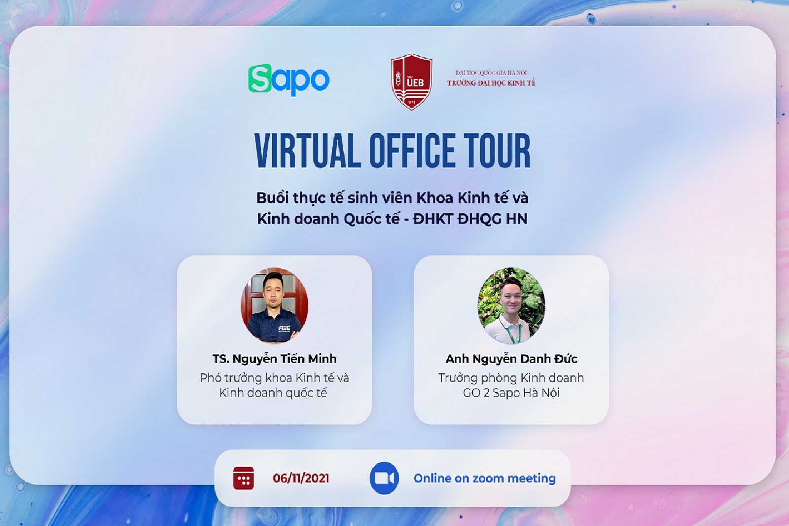 Sapo virtual tour - Buổi thực tế của sinh viên Khoa Kinh tế và Kinh doanh quốc tế