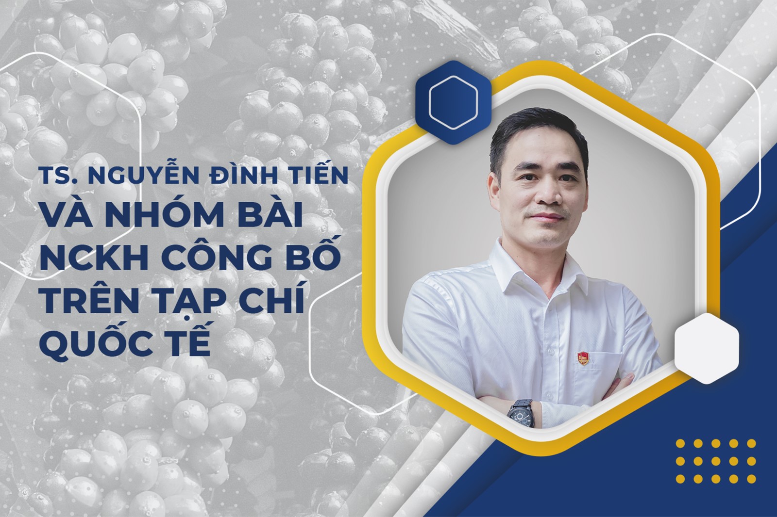 TS. Nguyễn Đình Tiến với các công bố quốc tế hướng tới nâng cao hiệu quả sử dụng nước tưới trong sản xuất cà phê tại tỉnh Lâm Đồng, Việt Nam 