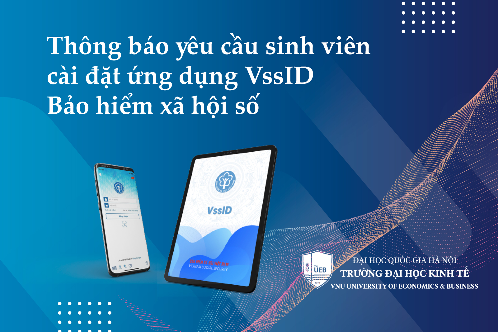 Thông báo yêu cầu sinh viên cài đặt ứng dụng VssID – Bảo hiểm xã hội số