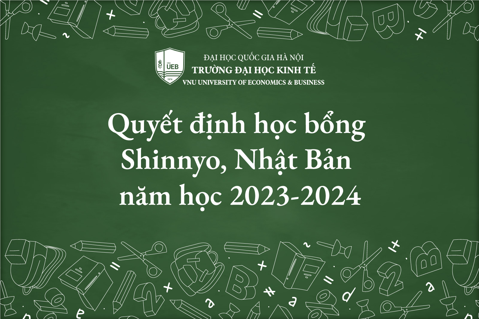 Quyết định trao học bổng của Tổ chức Shinnyoen, Nhật Bản năm học 2023-2024