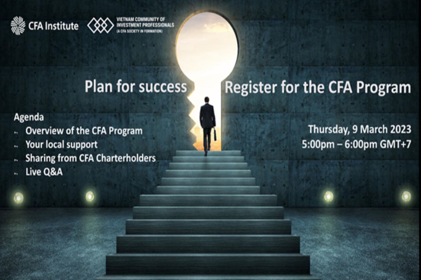 Thông tin về hội thảo trực tuyến “Plan for success. Register for the CFA Program”