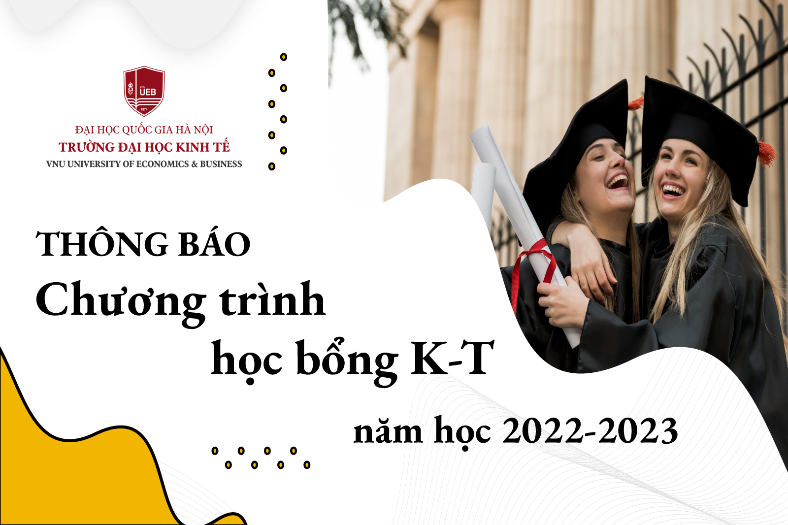Thông báo chương trình học bổng K-T năm học 2022-2023