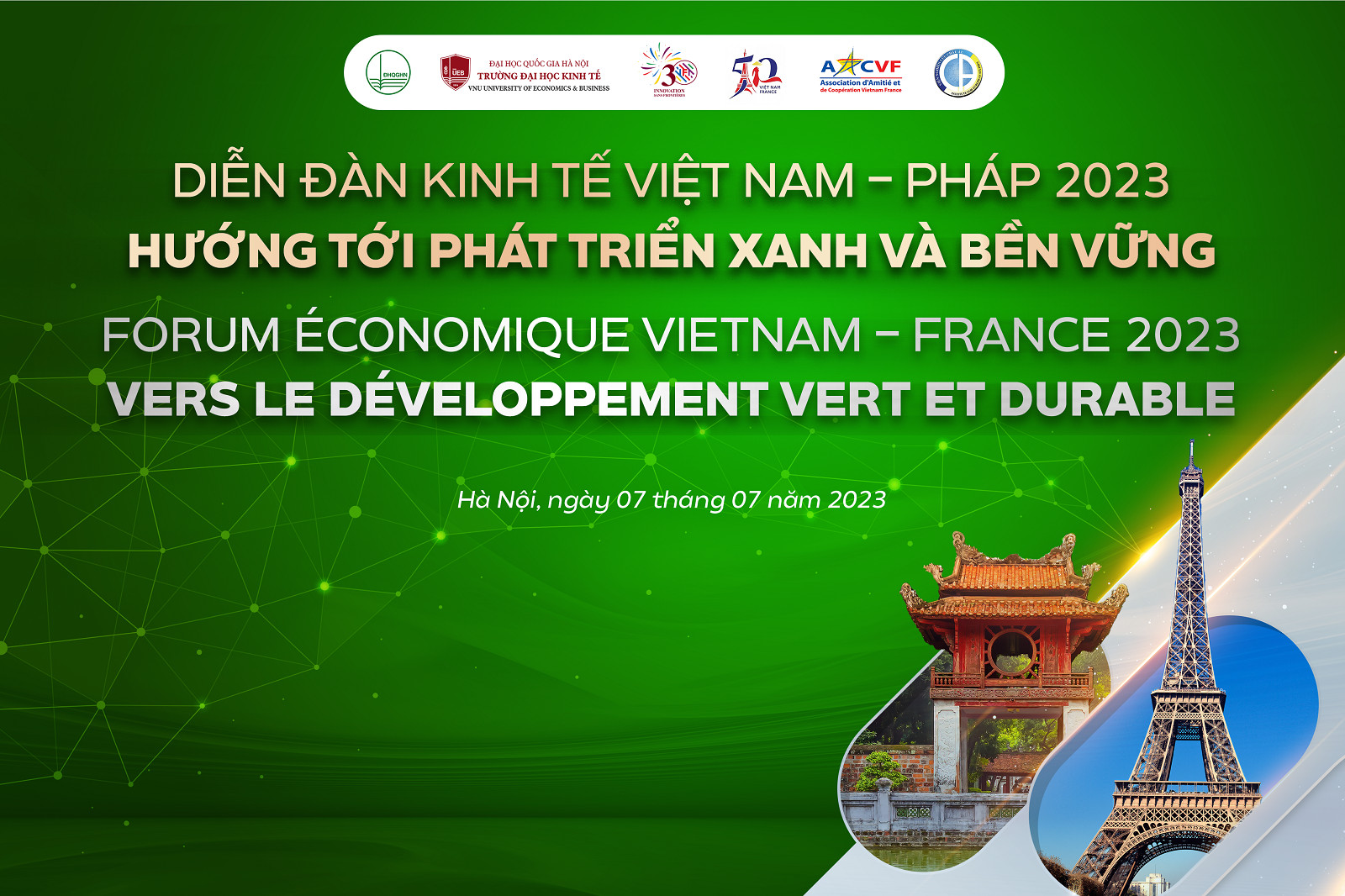 Diễn đàn kinh tế Việt Nam - Pháp: Hướng tới phát triển xanh và bền vững