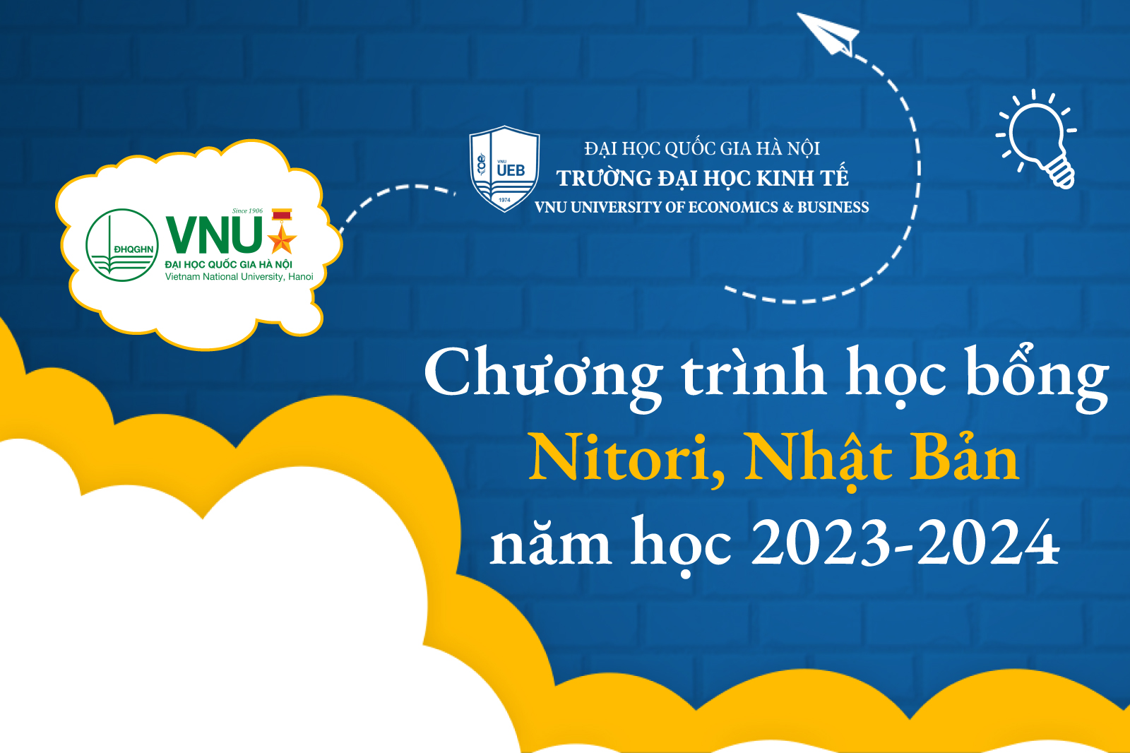 Chương trình học bổng Nitori, Nhật Bản năm học 2023-2024