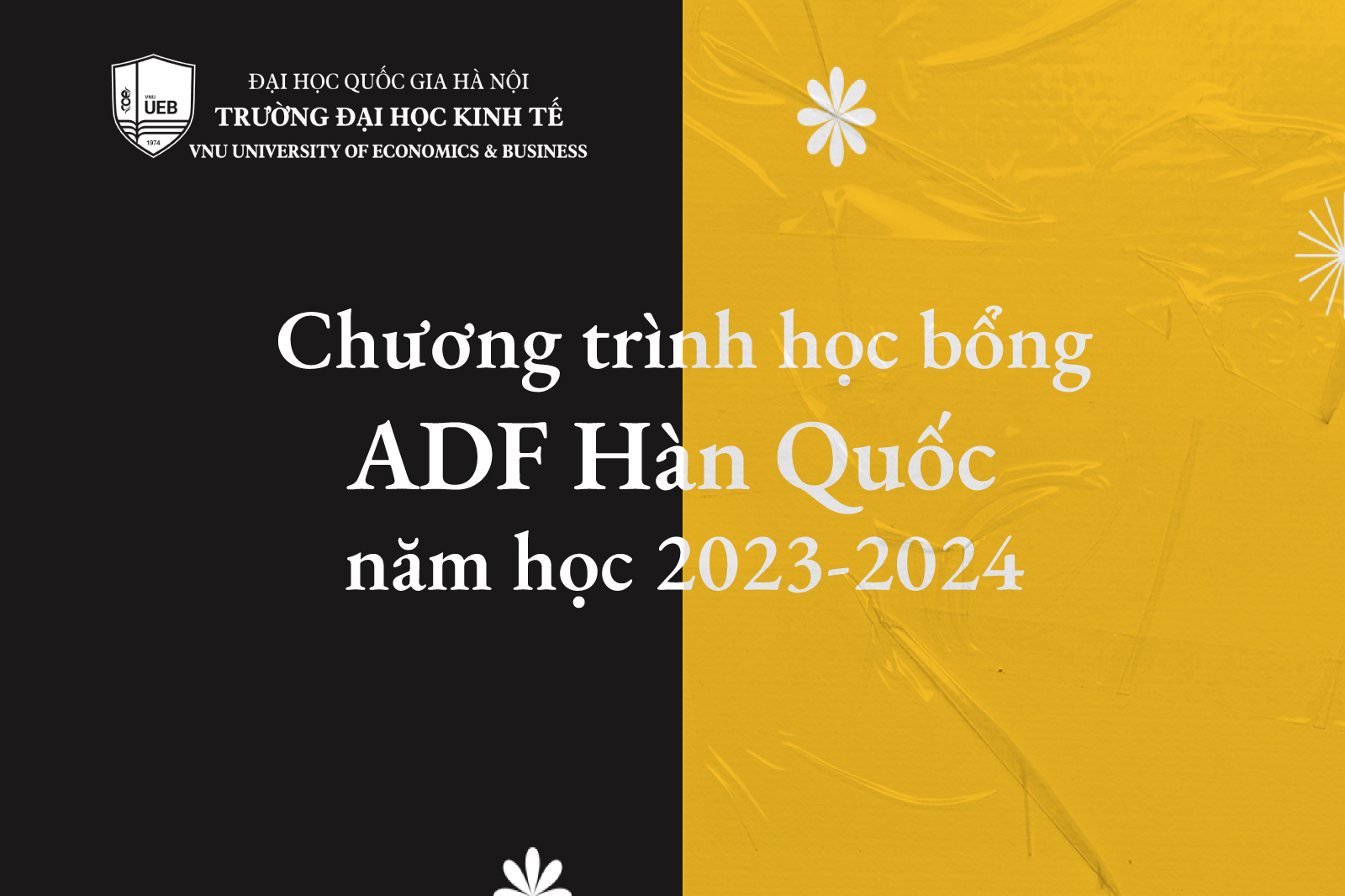 Chương trình học bổng ADF, Hàn Quốc năm học 2023-2024