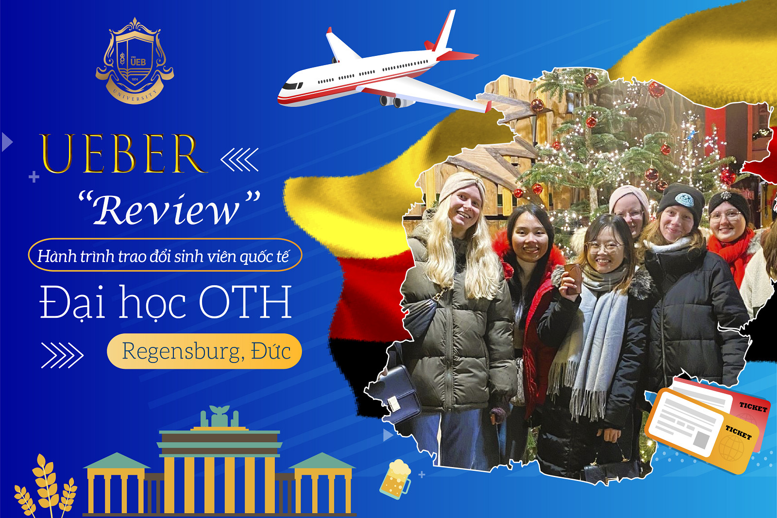 “Review” cực xịn của sinh viên UEB với hành trình trao đổi quốc tế tại Đại học OTH Regensburg, Đức