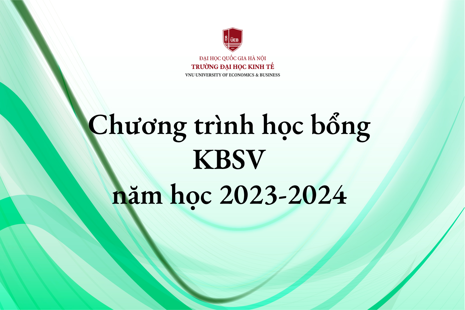Chương trình học bổng KBSV năm học 2023-2024